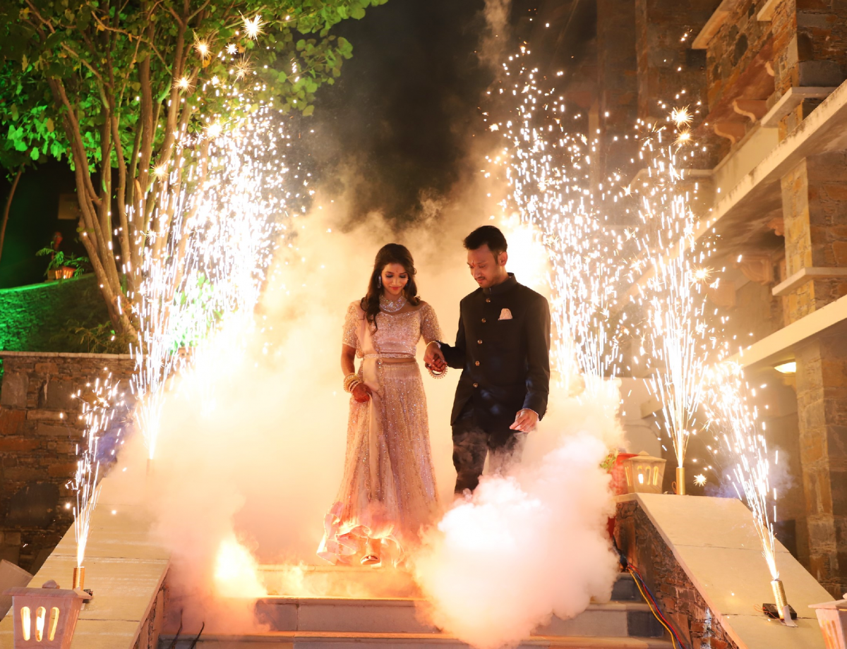 Couple Entry in Reception Party